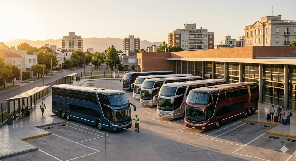 Colectivos de transporte de pasajeros — después, con el software de gestión de Soluciones Mass